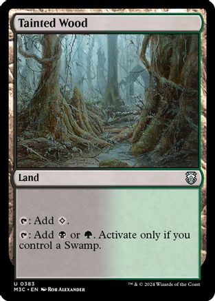 Tainted Wood (Ripple Foil) (M3C-383) [Modern Horizons 3 Commander] Foil MTG Single Wizards of the Coast