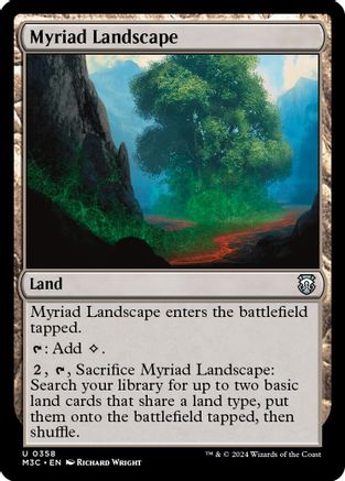 Myriad Landscape (Ripple Foil) (M3C-358) [Modern Horizons 3 Commander] Foil MTG Single Wizards of the Coast