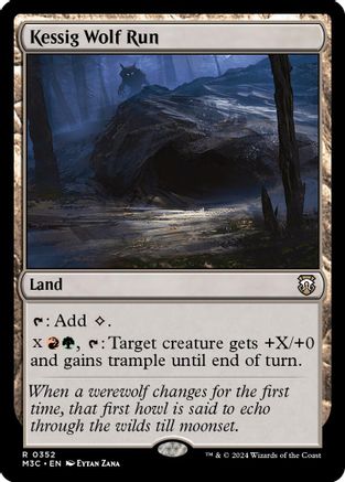 Kessig Wolf Run (Ripple Foil) (M3C-352) [Commander: Modern Horizons 3] Foil MTG Single Wizards of the Coast