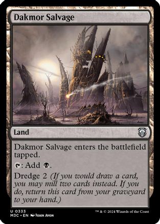 Dakmor Salvage (Ripple Foil) (M3C-333) [Modern Horizons 3 Commander] Foil MTG Single Wizards of the Coast