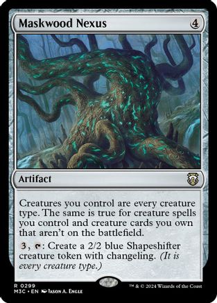 Maskwood Nexus (Ripple Foil) (M3C-299) [Modern Horizons 3 Commander] Foil MTG Single Wizards of the Coast