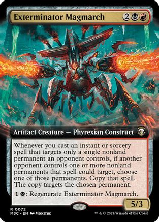 Exterminator Magmarch (Ripple Foil) (M3C-072) [Modern Horizons 3 Commander] Foil MTG Single Wizards of the Coast