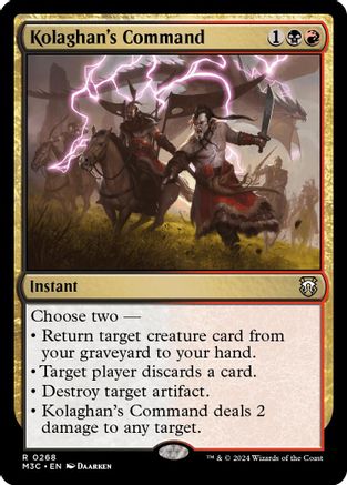 Kolaghan's Command (Ripple Foil) (M3C-268) [Modern Horizons 3 Commander] Foil MTG Single Wizards of the Coast