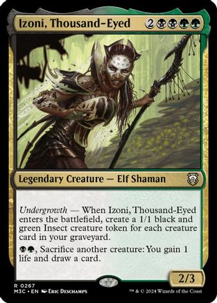 Izoni, Thousand-Eyed (Ripple Foil) (M3C-267) [Modern Horizons 3 Commander] Foil MTG Single Wizards of the Coast