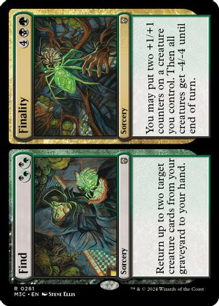 Find // Finality (Ripple Foil) (M3C-261) [Modern Horizons 3 Commander] Foil MTG Single Wizards of the Coast