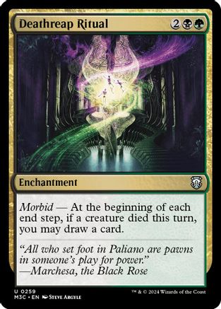 Deathreap Ritual (Ripple Foil) (M3C-259) [Modern Horizons 3 Commander] Foil MTG Single Wizards of the Coast