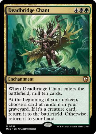 Deadbridge Chant (Ripple Foil) (M3C-258) [Modern Horizons 3 Commander] Foil MTG Single Wizards of the Coast