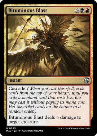 Bituminous Blast (Ripple Foil) (M3C-255) [Modern Horizons 3 Commander] Foil MTG Single Wizards of the Coast