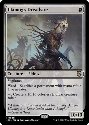 Ulamog's Dreadsire (Ripple Foil) (M3C-038) [Modern Horizons 3 Commander] Foil MTG Single Wizards of the Coast