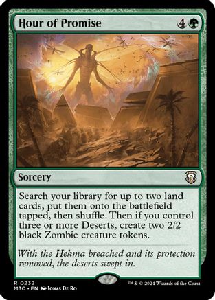 Hour of Promise (Ripple Foil) (M3C-232) [Modern Horizons 3 Commander] Foil MTG Single Wizards of the Coast