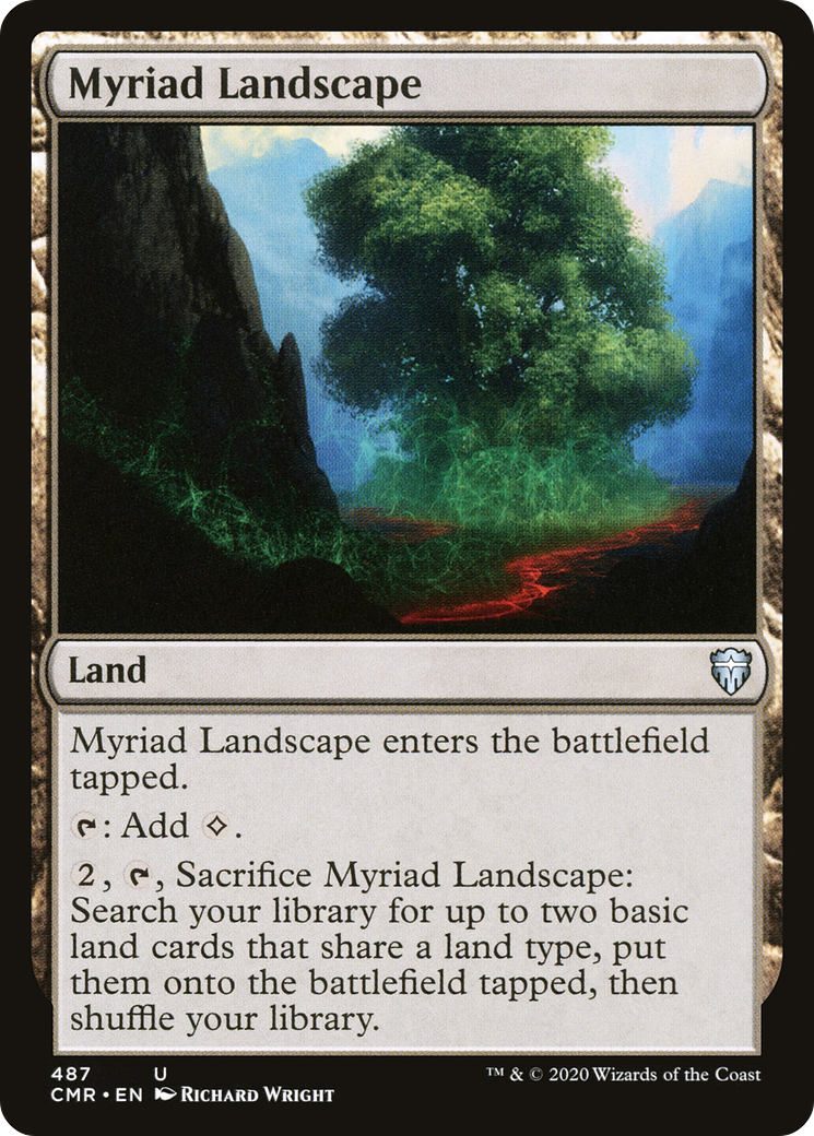 Myriad Landscape (CMR-487) [Commander Legends] MTG Single Wizards of the Coast