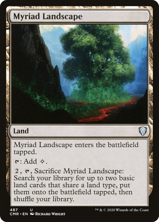 Myriad Landscape (CMR-487) [Commander Legends] Foil MTG Single Wizards of the Coast