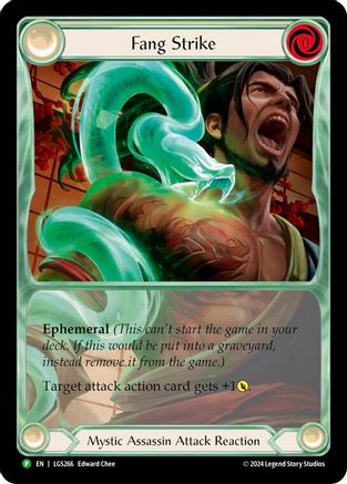 Fang Strike [LGS266] (Promo)  Rainbow Foil Flesh And Blood Single Flesh And Blood   