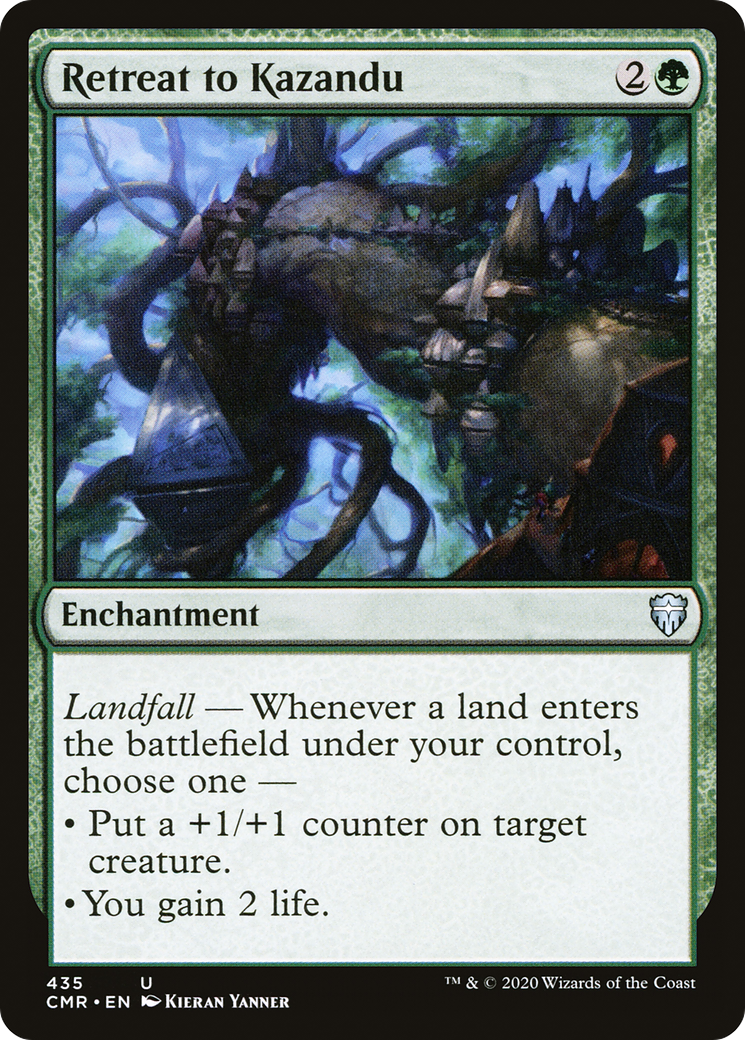 Retreat to Kazandu (CMR-435) [Commander Legends] MTG Single Wizards of the Coast