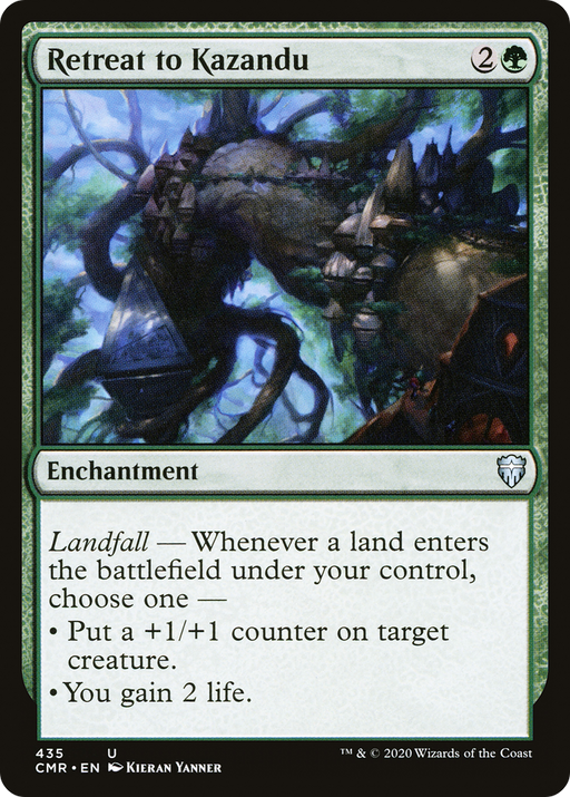 Retreat to Kazandu (CMR-435) [Commander Legends] MTG Single Wizards of the Coast