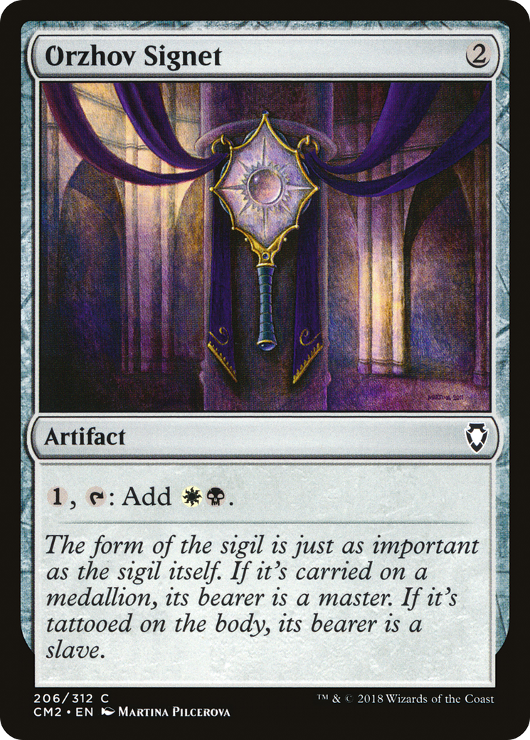 Orzhov Signet (CM2-206) [Commander Anthology Volume II] MTG Single Wizards of the Coast