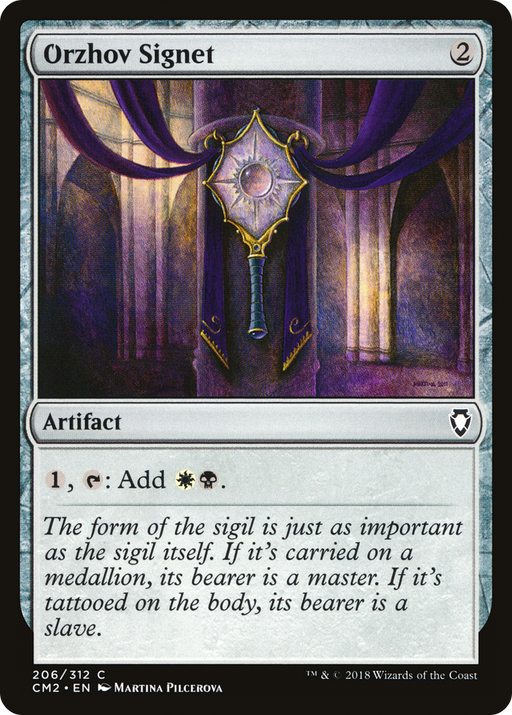 Orzhov Signet (CM2-206) [Commander Anthology Volume II] MTG Single Wizards of the Coast