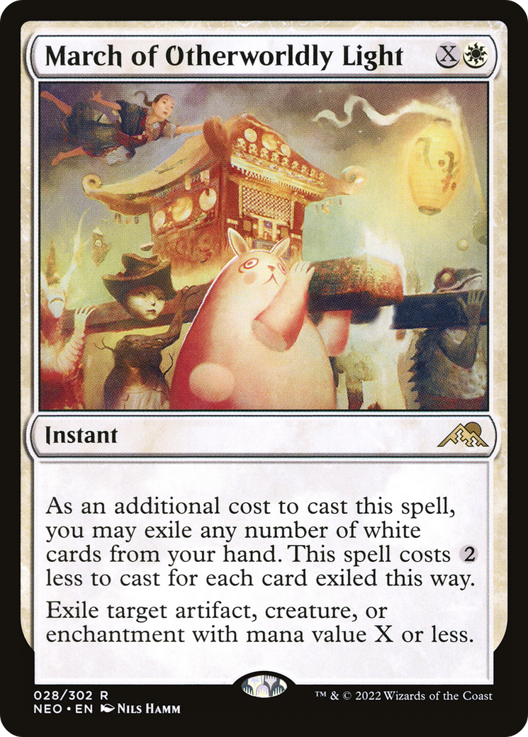 March of Otherworldly Light (NEO-028) [Kamigawa: Neon Dynasty] Foil MTG Single Wizards of the Coast