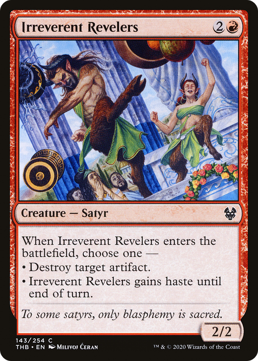 Irreverent Revelers (THB-143) [Theros Beyond Death] MTG Single Wizards of the Coast