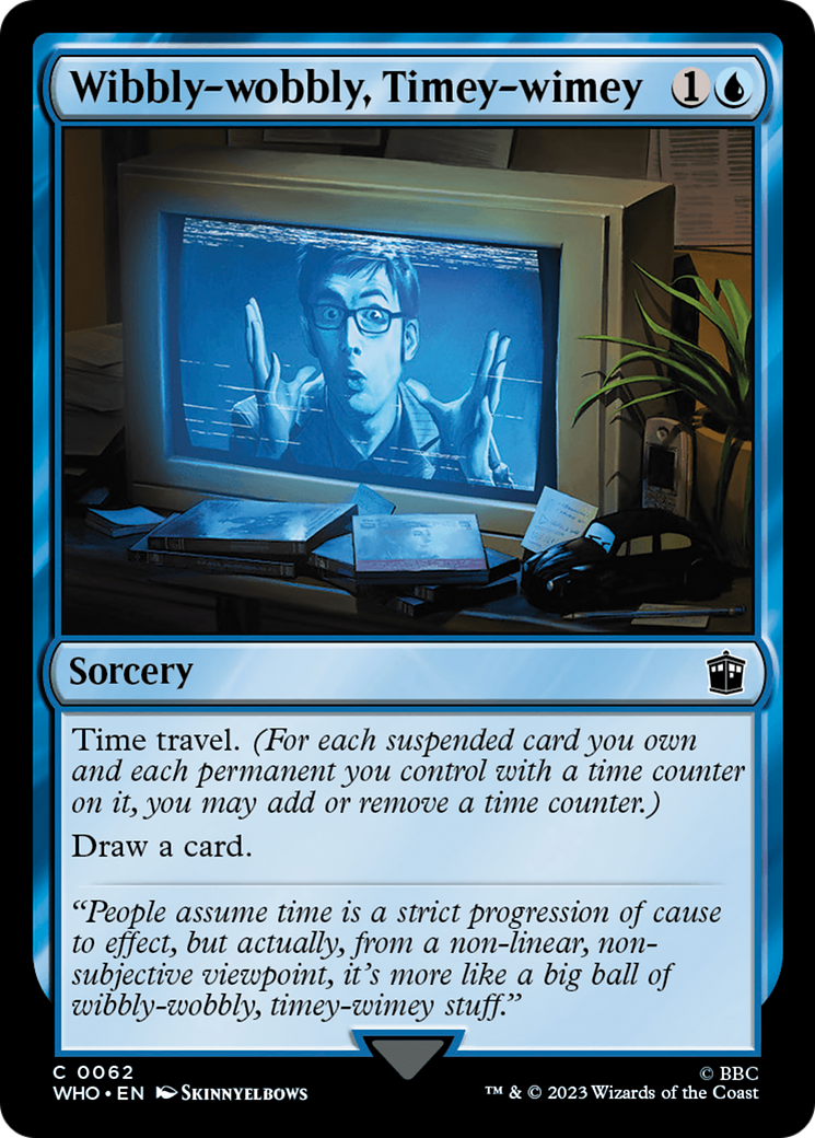Wibbly-wobbly, Timey-wimey (WHO-062) [Doctor Who] Foil MTG Single Wizards of the Coast