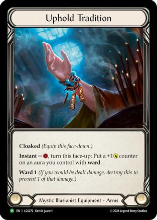 Uphold Tradition [LGS272] (Promo)  Rainbow Foil Flesh And Blood Single Flesh And Blood   