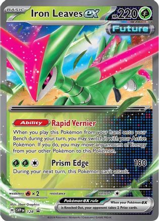 Iron Leaves ex - 128 (128) Holofoil [Promos: SV Promo Cards] Pokemon Single Pokémon
