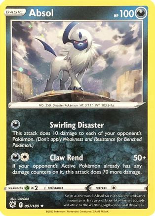 Absol - 097/189 (Cosmos Holo) (97) - [Misc: Cards & Products] Holofoil Pokemon Single Pokémon
