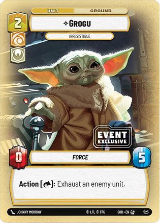 Grogu - Irresistible (523) [Event Exclusive Promos] Star Wars: Unlimited Single Disney