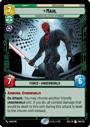 Maul - Shadow Collective Visionary (090/262)[Shadows of the Galaxy] Foil Star Wars: Unlimited Single Disney