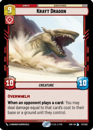 Krayt Dragon (172/262)[Shadows of the Galaxy] Star Wars: Unlimited Single Disney