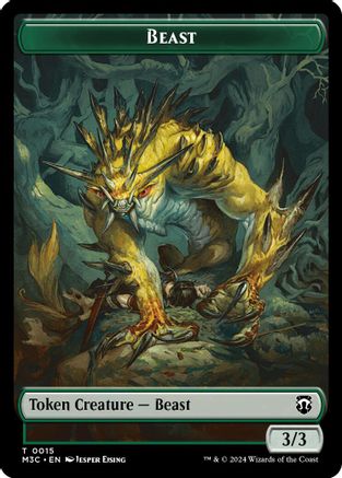 Beast (0015) // Insect (0025) Double-Sided Token (M3C-15 // 25) [Modern Horizons 3 Commander] MTG Single Wizards of the Coast