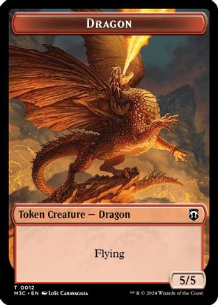 Dragon // Treasure Double-Sided Token (M3C-12 // 34) [Modern Horizons 3 Commander] MTG Single Wizards of the Coast