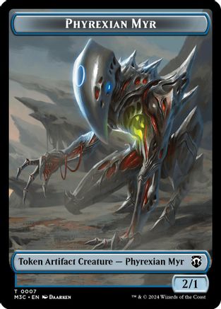 Phyrexian Myr // Servo Double-Sided Token (M3C-7 // 33) [Modern Horizons 3 Commander] MTG Single Wizards of the Coast