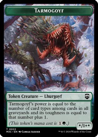 Tarmogoyf // Saproling Double-Sided Token (M3C-22 // 21) [Modern Horizons 3 Commander] MTG Single Wizards of the Coast
