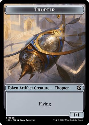 Thopter // Copy Double-Sided Token (M3C-26 // 1) [Modern Horizons 3 Commander] MTG Single Wizards of the Coast
