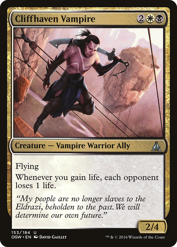 Cliffhaven Vampire (OGW-153) [Oath of the Gatewatch] MTG Single Wizards of the Coast