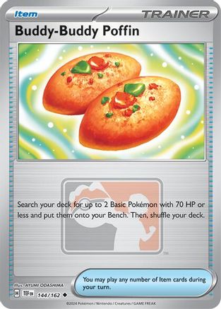 Buddy-Buddy Poffin - 144/162 Reverse Holofoil [Promos: League & Championship Cards] Pokemon Single Pokémon