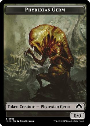 Phyrexian Germ // Treasure Double-Sided Token (MH3-16 // 34) [Modern Horizons 3] Foil MTG Single Wizards of the Coast
