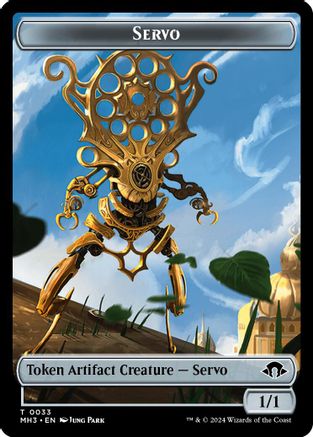 Servo // Blood Double-Sided Token (MH3-33 // 29) [Modern Horizons 3] Foil MTG Single Wizards of the Coast