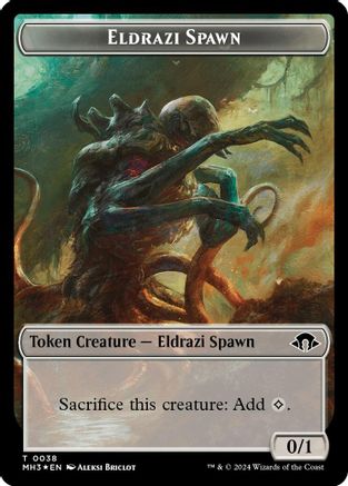 Eldrazi Spawn Token (MH3-002) [Modern Horizons 3] MTG Single Wizards of the Coast