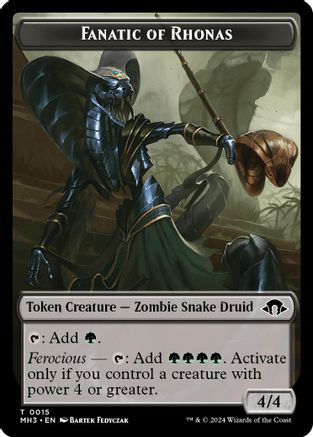 Fanatic of Rhonas // Energy Reserve Double-Sided Token (MH3-15 // 36) [Modern Horizons 3] MTG Single Wizards of the Coast