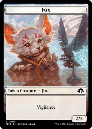 Fox Token (MH3-006) [Modern Horizons 3] MTG Single Modern Horizons 3