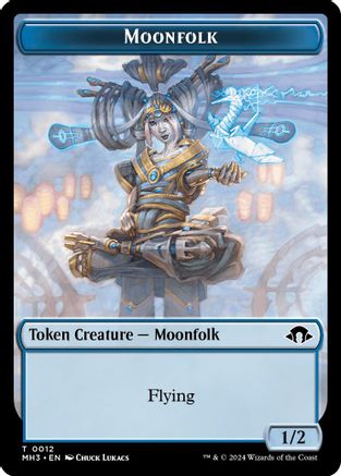 Moonfolk Token (MH3-012) [Modern Horizons 3] MTG Single Modern Horizons 3