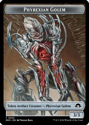 Phyrexian Golem Token (MH3-032) [Modern Horizons 3] MTG Single Modern Horizons 3