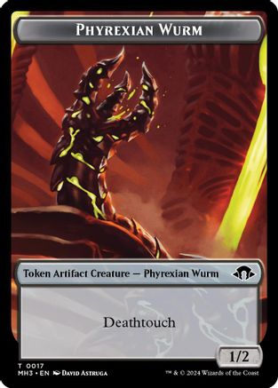 Phyrexian Wurm (0017) // Energy Reserve Double-Sided Token (MH3-17 // 36) [Modern Horizons 3] MTG Single Modern Horizons 3
