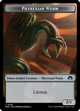 Phyrexian Wurm Token (0018) (MH3-018) [Modern Horizons 3] MTG Single Modern Horizons 3