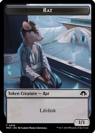 Rat Token (MH3-019) [Modern Horizons 3] MTG Single Modern Horizons 3