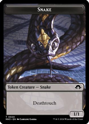 Snake Token (MH3-020) [Modern Horizons 3] MTG Single Modern Horizons 3