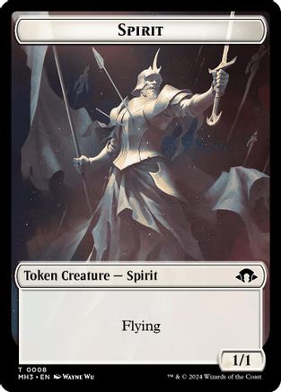 Spirit (0008) // Energy Reserve Double-Sided Token (MH3-8 // 36) [Modern Horizons 3] MTG Single Modern Horizons 3