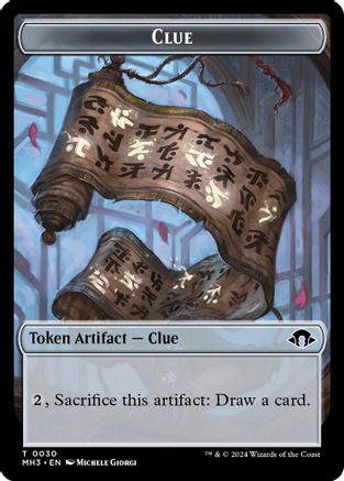 Clue Token (MH3-030) [Modern Horizons 3] MTG Single Wizards of the Coast